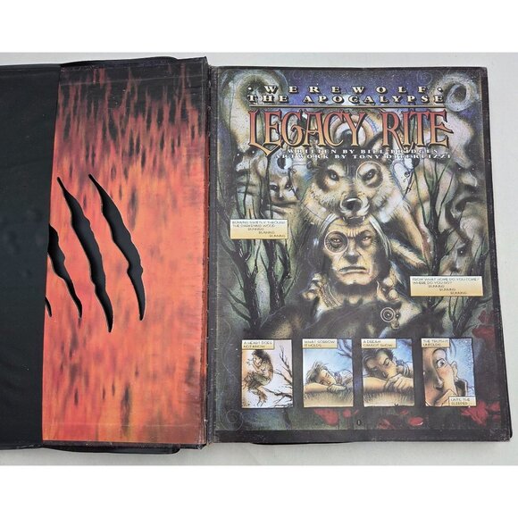 Werewolf The Apocalypse Second Edition WW3600 RPG Hardcover with Dragonskin 1994 - Picture 2 of 16